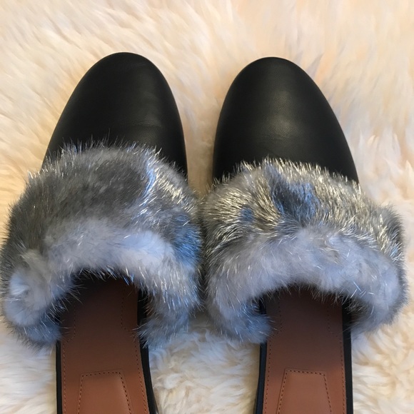 Givenchy Bedford Mink Fur Mules - Picture 2 of 4